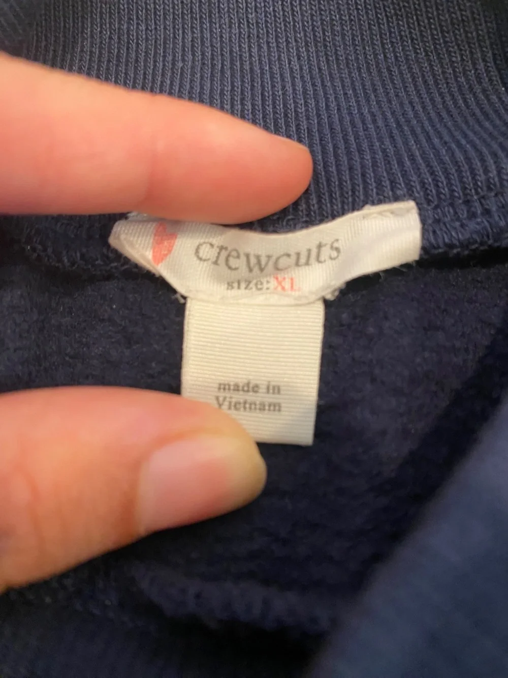 J. Crew Crewcuts Girls’ Size XL Navy Turtleneck Sweatshirt with Silver Stars